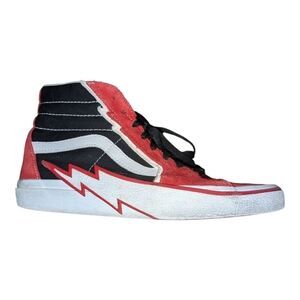 Vans Hightops  Mens Shoes Sk8-Hi Bolt Racing Red Black lightning bolt  size 11